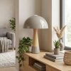 Forgek Tischleuchte Grau, Holzoptik, 1-flammig