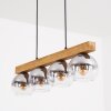 Koyoto Hängeleuchte Glas 15 cm Naturfarben, Schwarz, 4-flammig