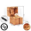 Lampe Truhe Mirala Tischleuchte 2-er Set LED Naturfarben, 1-flammig