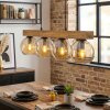 Koyoto Hängeleuchte Glas 15 cm Naturfarben, Schwarz, 4-flammig