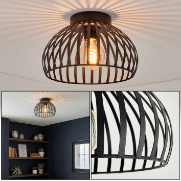 Guayo Deckenleuchte Schwarz, 1-flammig