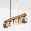 Ripoll Hängeleuchte Glas 15 cm Naturfarben, Schwarz, 5-flammig