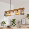 Ripoll Hängeleuchte Glas 15 cm Naturfarben, Schwarz, 5-flammig