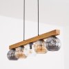 Ripoll Hängeleuchte Glas 15 cm Naturfarben, Schwarz, 5-flammig