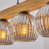 Ripoll Hängeleuchte Glas 15 cm Naturfarben, Schwarz, 5-flammig