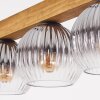 Koyoto Hängeleuchte Glas 15 cm Naturfarben, Schwarz, 4-flammig