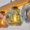 Ripoll Hängeleuchte Glas 15 cm Naturfarben, Schwarz, 5-flammig