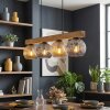 Ripoll Hängeleuchte Glas 15 cm Naturfarben, Schwarz, 4-flammig