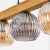 Ripoll Hängeleuchte Glas 15 cm Naturfarben, Schwarz, 4-flammig