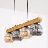 Ripoll Hängeleuchte Glas 15 cm Naturfarben, Schwarz, 4-flammig
