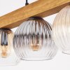 Koyoto Hängeleuchte Glas 15 cm Naturfarben, Schwarz, 4-flammig
