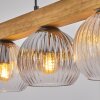 Koyoto Hängeleuchte Glas 15 cm Naturfarben, Schwarz, 4-flammig