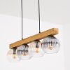 Koyoto Hängeleuchte Glas 15 cm Naturfarben, Schwarz, 4-flammig