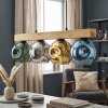 Ripoll Hängeleuchte Glas 15 cm Naturfarben, Schwarz, 4-flammig