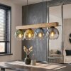 Koyoto Hängeleuchte Glas 15 cm Naturfarben, Schwarz, 4-flammig