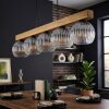 Ripoll Hängeleuchte Glas 15 cm Naturfarben, Schwarz, 5-flammig