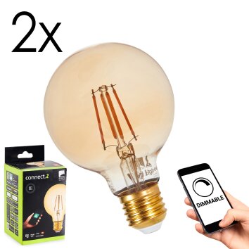 LED E27 2er Set 5,5 Watt 2200 Kelvin 500 Lumen