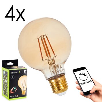 LED E27 4er Set 5,5 Watt 2200 Kelvin 500 Lumen