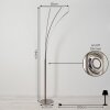Uttorp Stehleuchte LED Nickel-Matt, 3-flammig