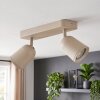 Lemak LED Deckenleuchte sandfarben, 2-flammig mit dreh- und schwenkbaren Spots