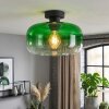 Boza Deckenleuchte Retro mit grünem Glasschirm, Farbverlauf, Ø 28 cm