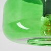 Moderne runde Deckenleuchte Boza mit grünem Glasschirm, ø 28 cm, E27