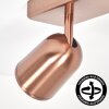 Lemak LED GU10 Deckenspot 3-flammig Bronze mit dreh- und schwenkbaren Spots