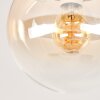 Gastor Deckenleuchte Kugel mit bernsteinfarbenem Glasschirm ø 20 cm, E27