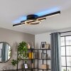 Narok dimmbare LED Deckenleuchte mit Fernbedienung, Ring & Lichtleisten