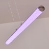 Flaut Pendelleuchte LED Chrom, 1-flammig, Fernbedienung, Farbwechsler