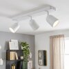 Lemak LED Deckenleuchte 3-flammig weiß, verstellbare Spots GU10 Metall