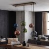 Koyoto Pendelleuchte mit bunten Glasschirmen Ø 15/20 cm, 6-flammig, E27