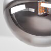 Chehalis Deckenleuchte Rauchglas Kugel, 4-flammig, G9, moderne Glaslampe