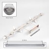 Koyoto Deckenleuchte mit Rauchglas, 10-flammig, E14, sandfarbenes Metall