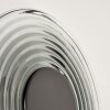 Liriel LED Wandleuchte, runde Wandleuchte mit Rillen-Glasschirm, ø 30 cm