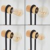 Voril 3-flammige Stehlampe aus Holz und Metall, 141,5 cm, E27, naturfarbene Holzdetails