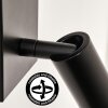 Turil LED Wandleuchte mit weißem Stoffschirm und drehbarer Leseleuchte