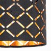 Deckenspot Tallaboa mit 4 gold-schwarzen Gitter-Schirmen, dreh- & schwenkbar