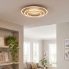 Melin LED Deckenleuchte rund Ø 51,1 cm, sandfarben mit Infinity-Spiegel-Effekt