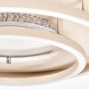 Melin LED Deckenleuchte rund Ø 51,1 cm, sandfarben mit Infinity-Spiegel-Effekt