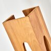 Holz-Stehleuchte Sernadelo mit geschwungenen Holzdetails, 4 E27-Fassungen