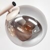 Cluster-Deckenleuchte Gastor mit drei rauchfarbenen Glasschirmen, ø 15 cm