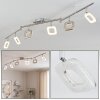 LED Deckenleuchte Villenauxe, 6 dreh- & schwenkbare Köpfe, 3000 Kelvin warmweiß