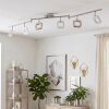 LED Deckenleuchte Villenauxe, 6 dreh- & schwenkbare Köpfe, 3000 Kelvin warmweiß