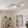 LED Deckenleuchte Villenauxe, 6 dreh- & schwenkbare Köpfe, 3000 Kelvin warmweiß