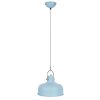 NOWA Romi moderne blau-chromfarbene Pendelleuchte aus Metall, E27, 40 Watt
