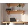 NOWA Carlo LED Tischlampe, Tischleuchte modern dimmbar für Wohnzimmer in Nickel-Matt