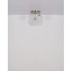 NOWA Kop 3-flammige Deckenleuchte E27 mit braunem Glasschirm, nickel-matt Ø 45 cm