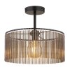 NOWA Leeds rauchfarbene Deckenleuchte als Deckenlampe Ø 35 cm E27 für Esszimmer und Wohnzimmer