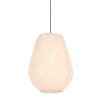 Steinhauer Sable Pendelleuchte Hängelampe mit cremefarbenem Stoffschirm 30 cm